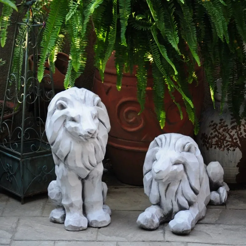 

Lion Decoration Zhaocai Zhenzhai Vintage Nostalgia Home Furnishing Fengshui Office Entrance Decoration Courtyard Opening Gift
