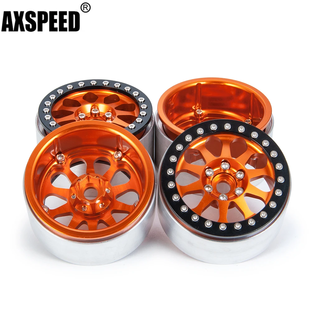 AXspeed 1,9" Beadlock Felgen Für 1/10 Axial SCX10 TRX4 D90 RC Crawler