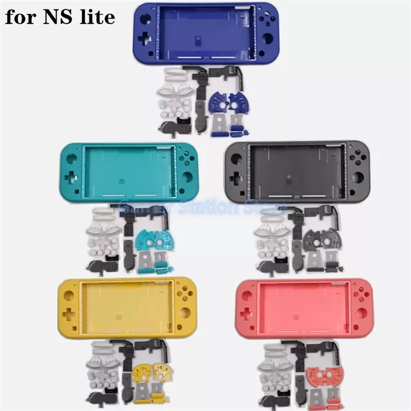 Nintendo Switch Lite NS LITE 게임 콘솔 하우징 쉘 케이스 커버 터치 스크린 교체 버튼 키트 액세서리
