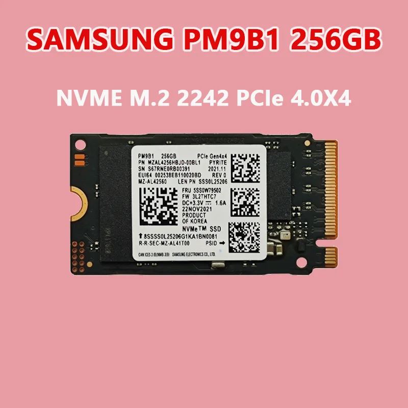 Samsung Pm991 256gb 256gb Samsung Nvme Ssd SAMSUNG SSD PM9B1 2230