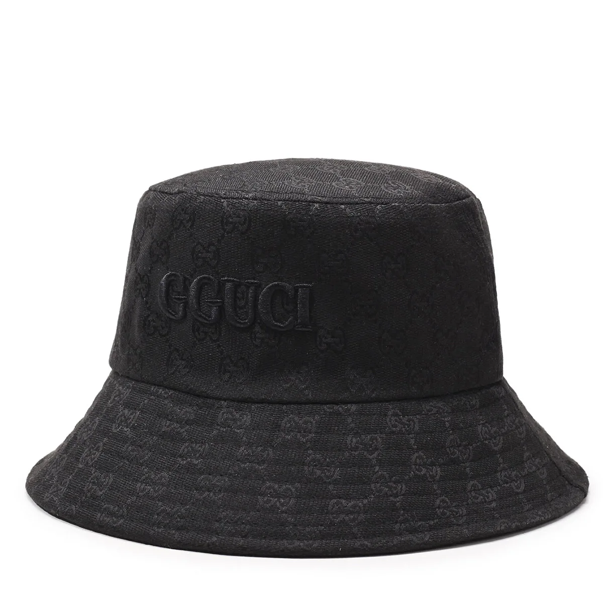 Unisex Black and White Embroidered Letters Personalized Bucket Hat Fisherman Hat Outdoor Leisure Hat Sun Protection Hat