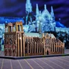 Colorful Notre Dame de Paris 3D metal puzzle model jigsaw puzzle difficult handmade ornaments diy 3