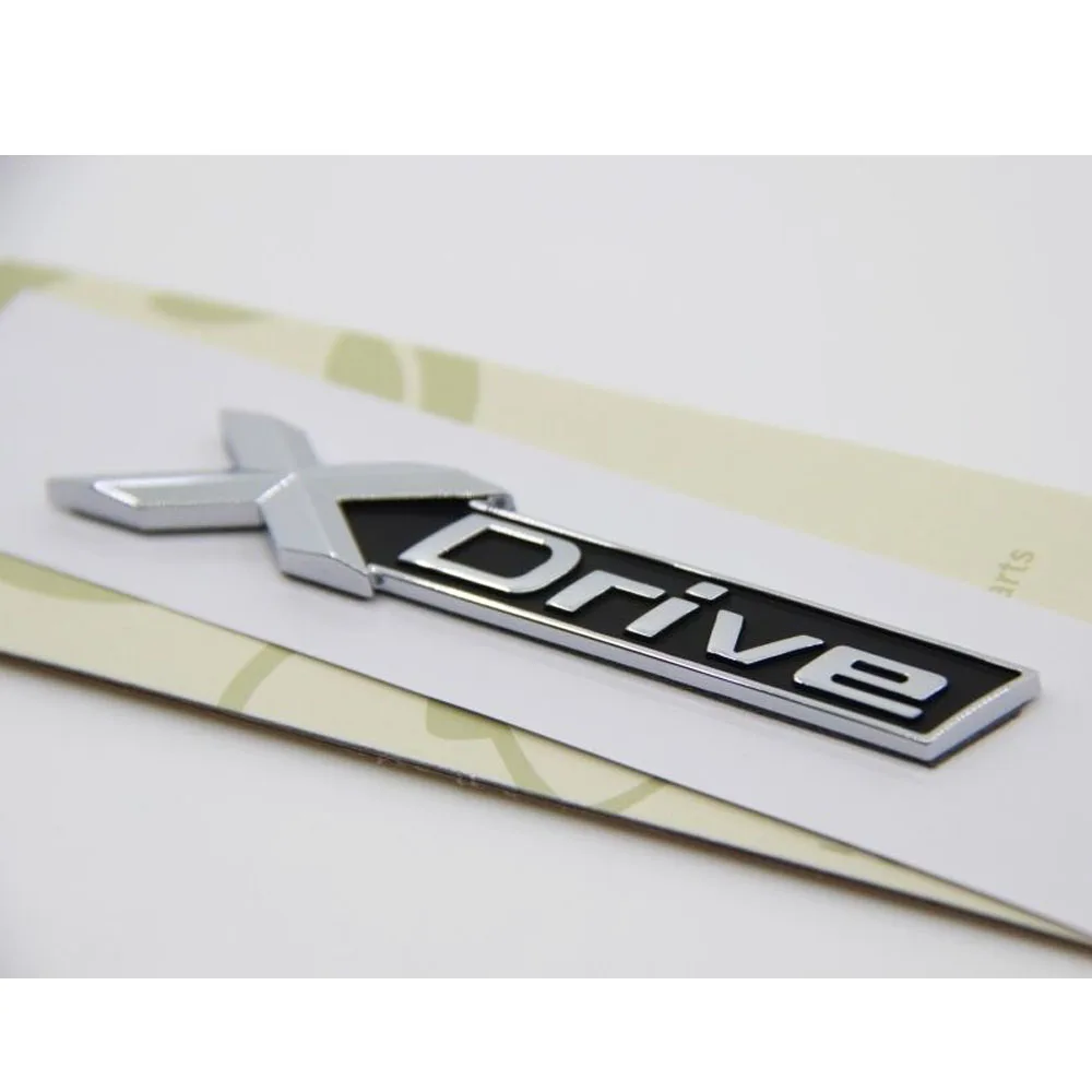 Per Bmw Xdrive Lettering Emblem Sticker Logo Flat Badge Car Auto New