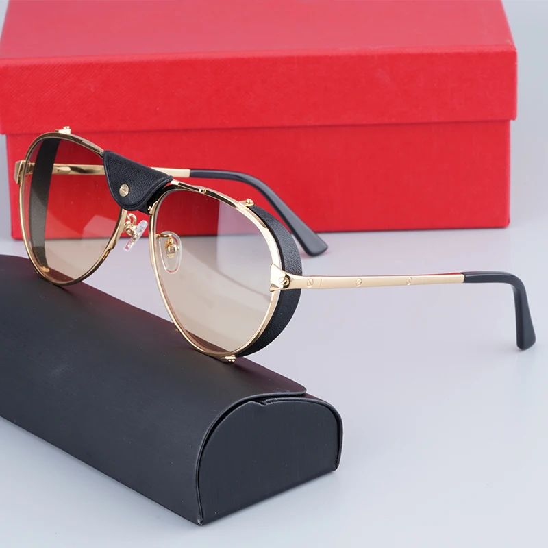 LVTFCO Gafas De Sol Ovaladas De Moda Para Mujer, Doble Puente, Gafas De Sol De Gran Tamaño, Color Caramelo, Clásico, Femenino, UV400, Negro Marrón, Talla única