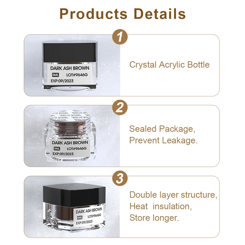 Tattoo Ink Color Microblading Pigment Paint For Lip Eyeliner Permanent Makeup Microblading Eyebrow Pen Tattoo Inks Accessory