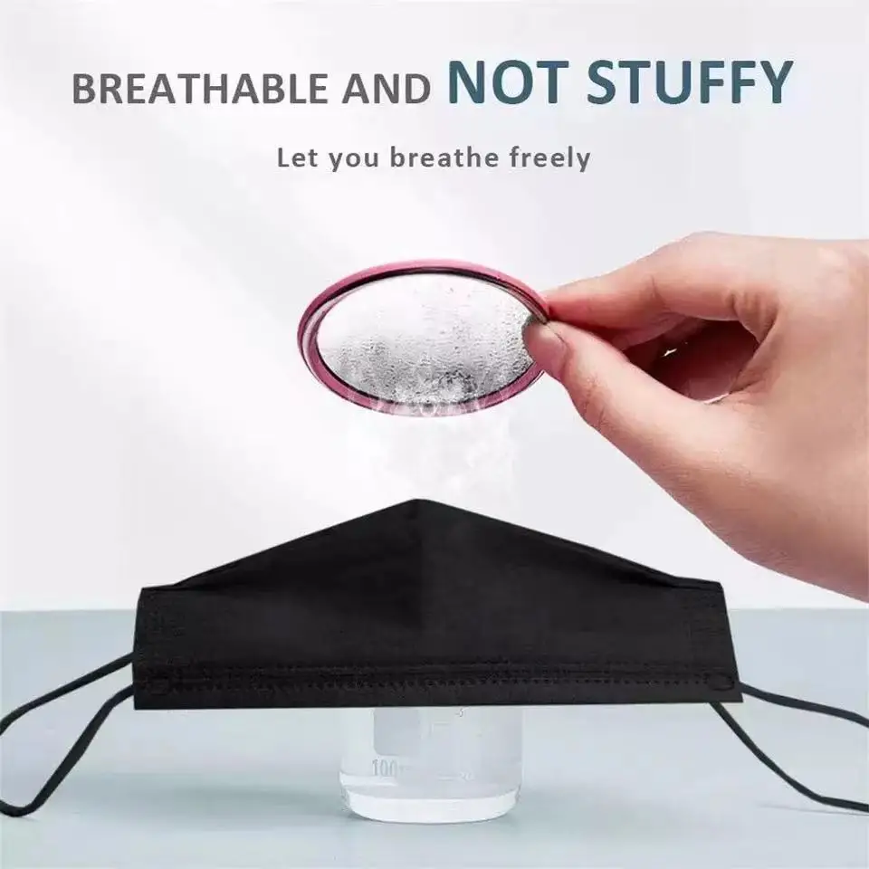 Adult Adjustable Mouth Face Masks Mascarillas Quirurgicas Homologadas Black Disposable Mask Industrial 3 Layer Ply Filter Mask 4