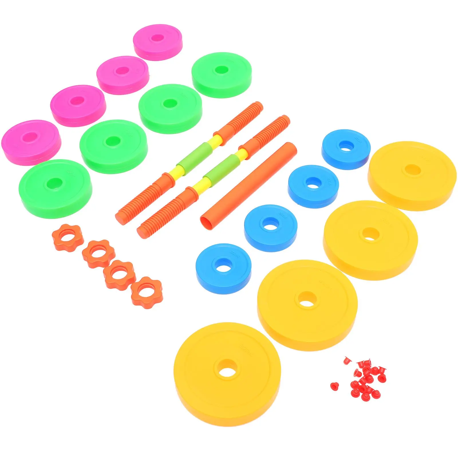 Adjustable Dumbbells Toys Plastic Dumbbells Kids Weights Water Sand Fillable Portable Fitness Equipment Exercise Tool
