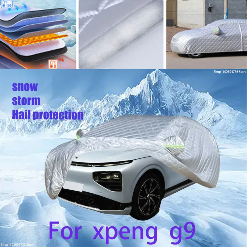 

For xpeng g9 Outdoor Cotton Thickened Awning For Car Anti Hail Protection Snow Covers Sunshade Waterproof Dustproof