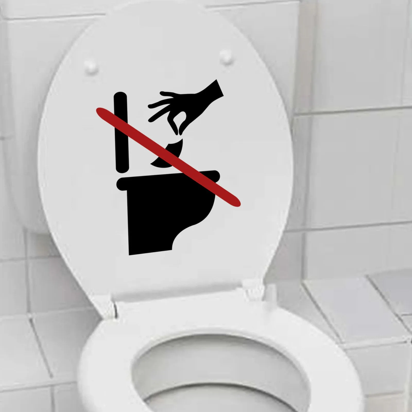 Warning signs Toilets are prohibited from throwing garbage Car stickers Schools Hospitals Factory toilet stickers PVC waterproof
