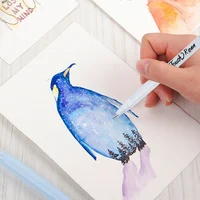 5 шт., набор белых маркеров в стиле манга, 0,8 мм, водостойкая художественная ручка с перманентными чернилами для скрапбукинга, черная бумага, ручка для рисования шин — изображение 3