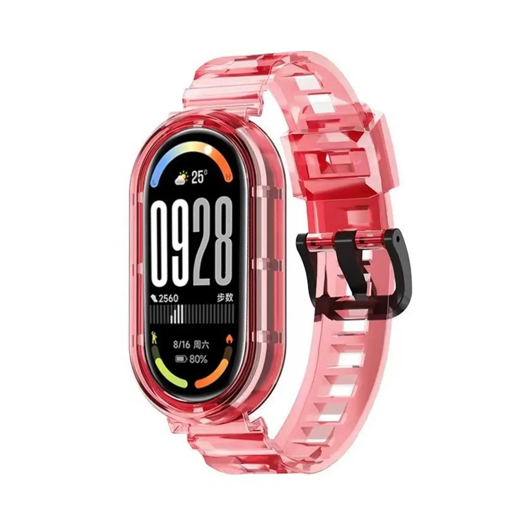 Transparent TPU Strap - Clear Soft Sport Wristband, Sweatproof Smartwatch Accessory