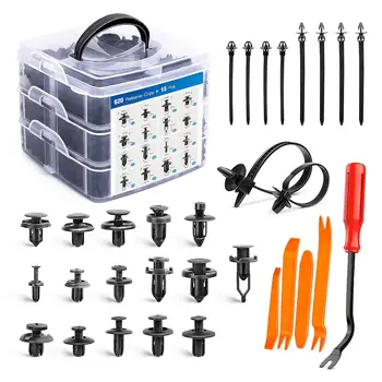 Fermo per Auto elementi di fissaggio per Auto Push Trim clip in plastica perno rivetto Kit paraurti vite porta Trim pannello fermo paraurti automatico
