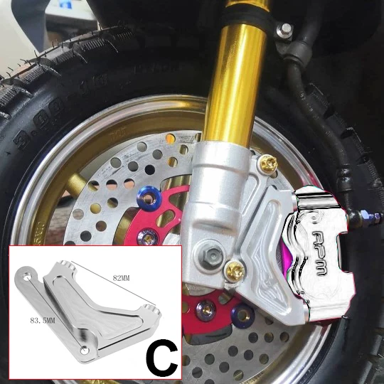 Motorcycle Brake Caliper 82mm Bracket Adapter Radial Mounting Caliper Bracket Holder For Yamaha Scooter Rsz Jog Force Rpm Adelin ADL1