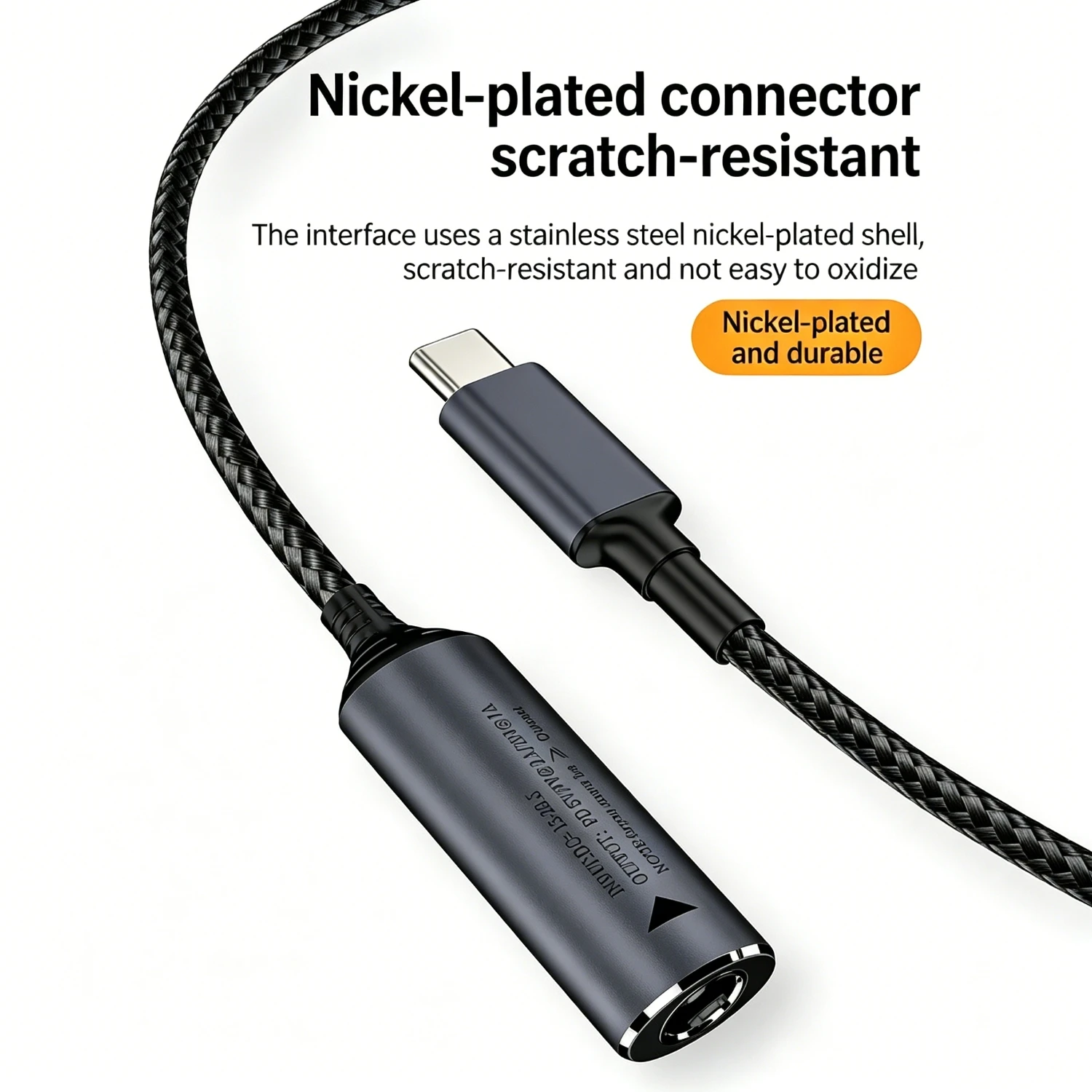 140W DC-USB C DC 암입력-타입 C 수출력 전원 충전 케이블 PD 자동 인식 칩 탑재, 휴대폰, 태블릿 충전용