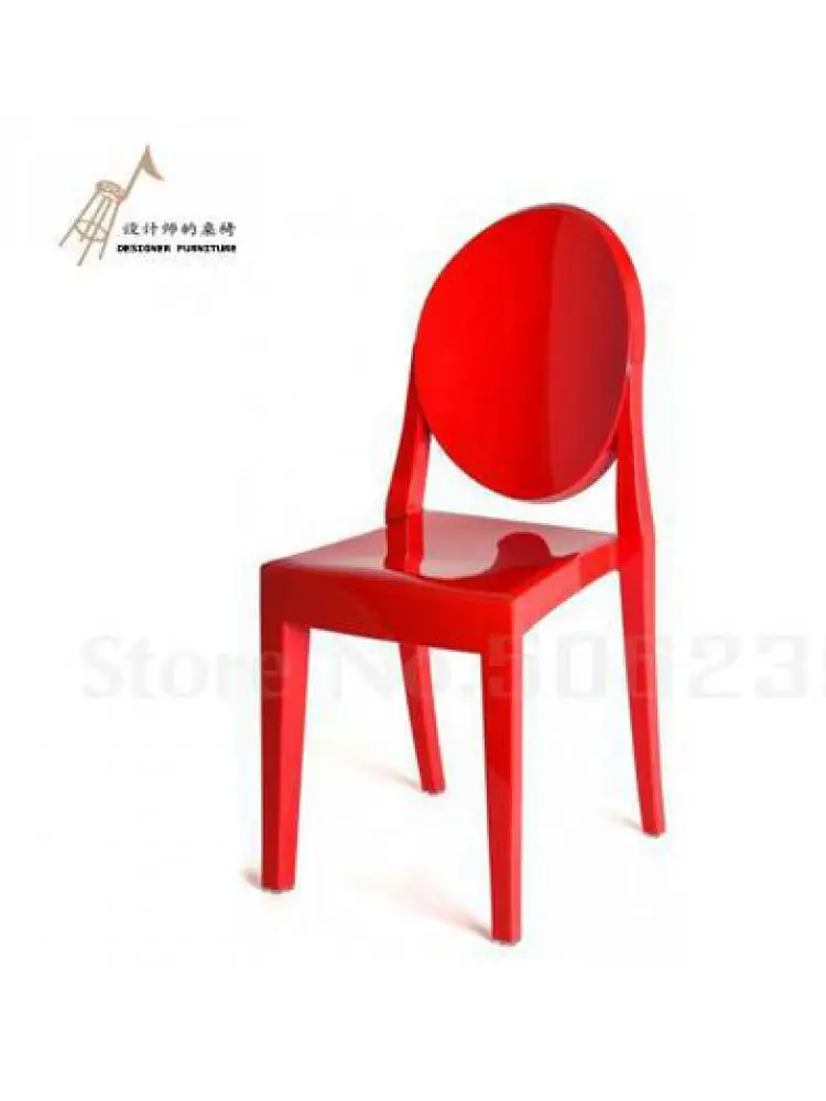 European Creative Transparent Chair Acrylic Chair Personality Modern Devil Chair Ghost Chair Net Red Hotel Plastic Dining Chair