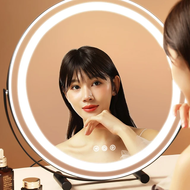 Miroir de maquillage grossissant LED