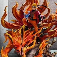 ⁦مجسم شخصية ناروتو (وضع الحكيم وكوراما) بتصميم GK بطول 41 سم | Naruto Sennin Mode & Kurama GK Action Figure 41cm⁩ - الصورة ⁦6⁩