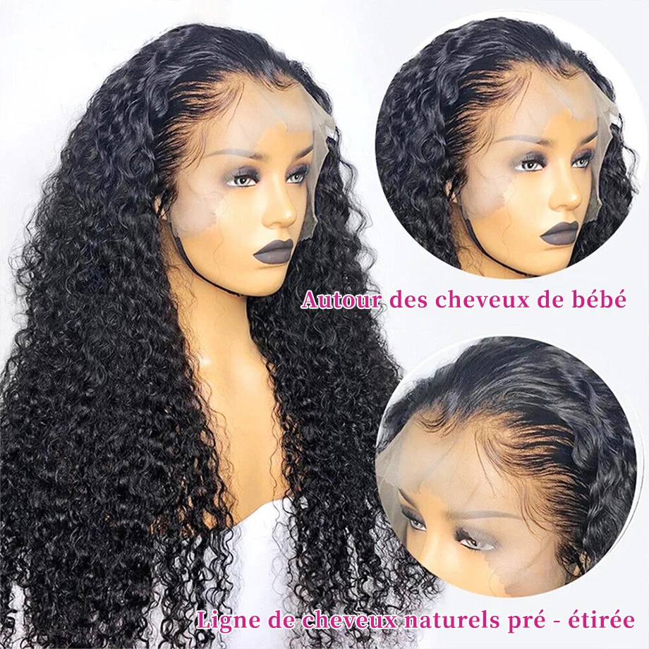 1-3 Days Fast Delivery 180 Density Wigs Human Hair 13x6 13x4 Transparent Lace Frontal Deep Wave Human Hair Wigs 5x5 Glueless Wig - Image 2