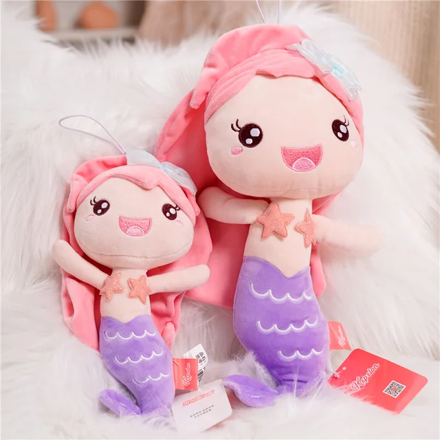 GagaLu Nouvelle Belle Sirène Princesse Peluche Poupée en Peluche Jouet  Fille Poupée en Peluche Oreiller Cadeau D’Anniversaire