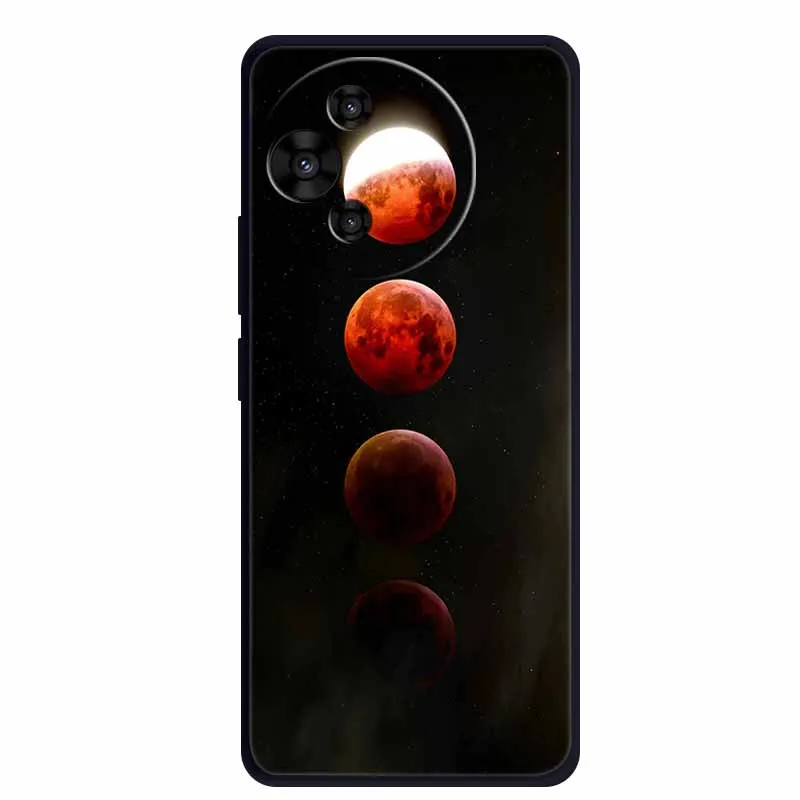 Luxury TPU Soft Silicone Back Cover with Floral and Love Design