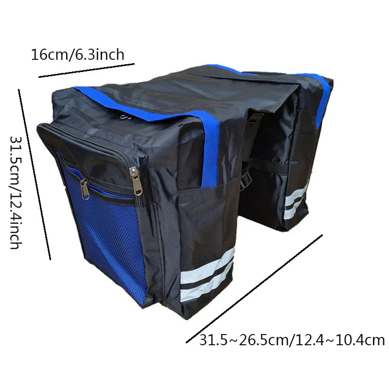 Cycling Double Side Rear Rack Bike 2 In 1 Camo Trunk Bag Mountain Road Bicycle Tail Seat Pannier Pack Luggage Carrier Bike Bag