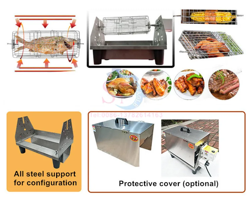 Description Picture 4 of itemHome Small Electric Soybean Peanut Charcoal Roasting Machine Outdoor Coffee Bean Cashew Nut Cocoa Beans Roaster