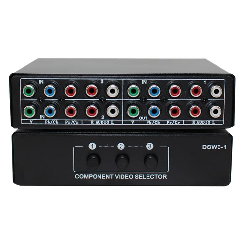 3 채널 5 RCA Ypbpr RGB 컴포넌트 선택기, AV 스위처 4
