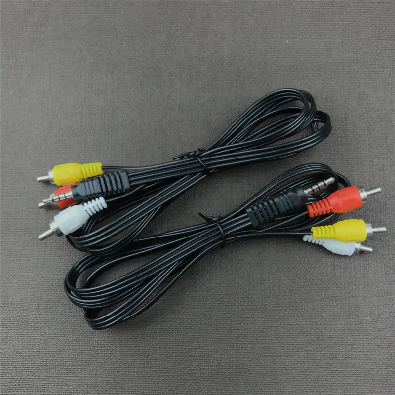 Audio Video Cable 3.5 to RCA Male Audio Video AV Cable Wire Cord 60cm 3.5mm Jack Plug 3 Adapter & Cables