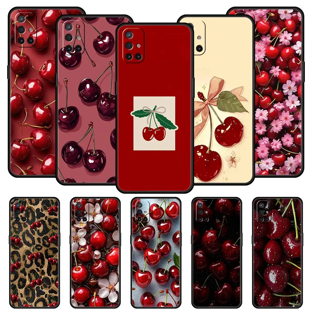Elegant Red Cherry Soft Phone Case - Durable and Stylish Protective Cover
