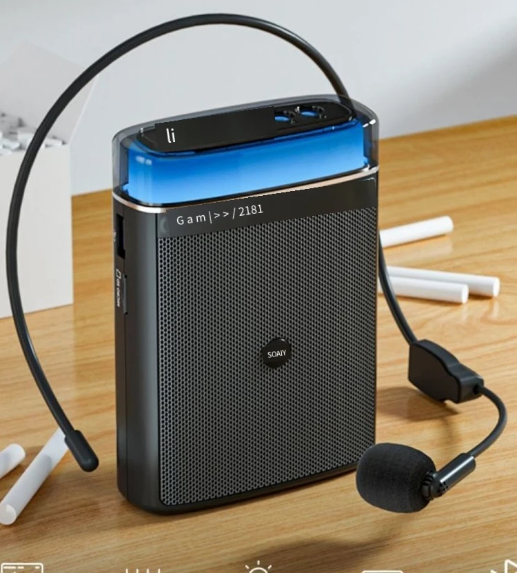 

13W Amplifiers Recording Wireless Bluetooth Training Teacher Special Speaker Loudspeaker TF Card U Disk Play With Crystal Light