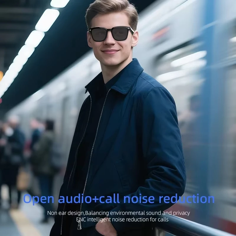 Nuovi Occhiali Smart AI con Traduzione AI, Fotocamera HD 8MP, Riprese 4K, Conversazione Immagine, Registrazione, Ascolto Musica - Occhiali Smart 2026 - immagine 5