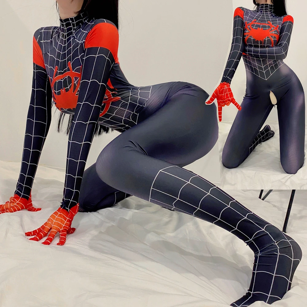 Marvel Spider-man Costume Sexy Women Bodysuit Red Superhero Cosplay Tight  3d Printing Jumpsuit Halloween Fancy Dress Cosplay Costumes AliExpress |  Spiderman Spider-woman Jumpsuit Cosplay Costume Tights Fancy Dress Party  Outfit 