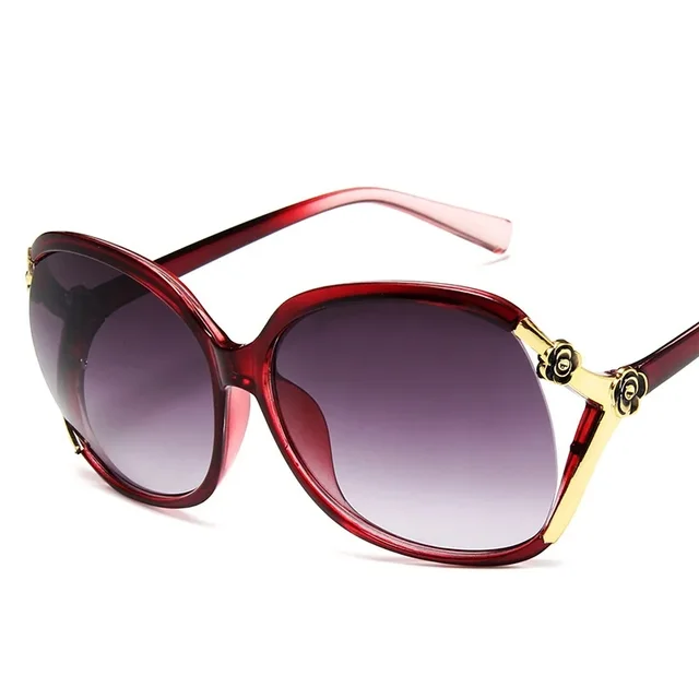 Gafas كلاسيكي ريترو إطار كبير المرأة النظارات الشمسية 6