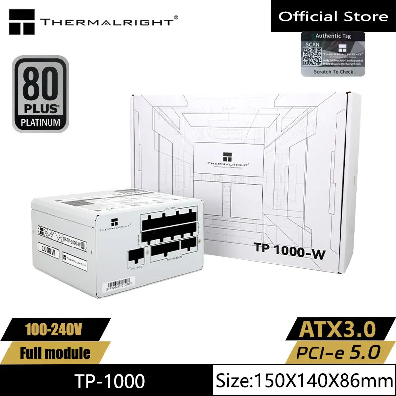 Thermalright TR-TP 1000 ワットコンピュータ電源 ATX3.0/プラチナ