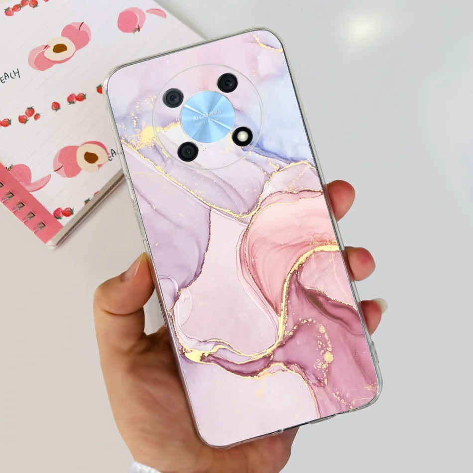 Elegant Printing Soft Silicone Clear TPU Slim Phone Case