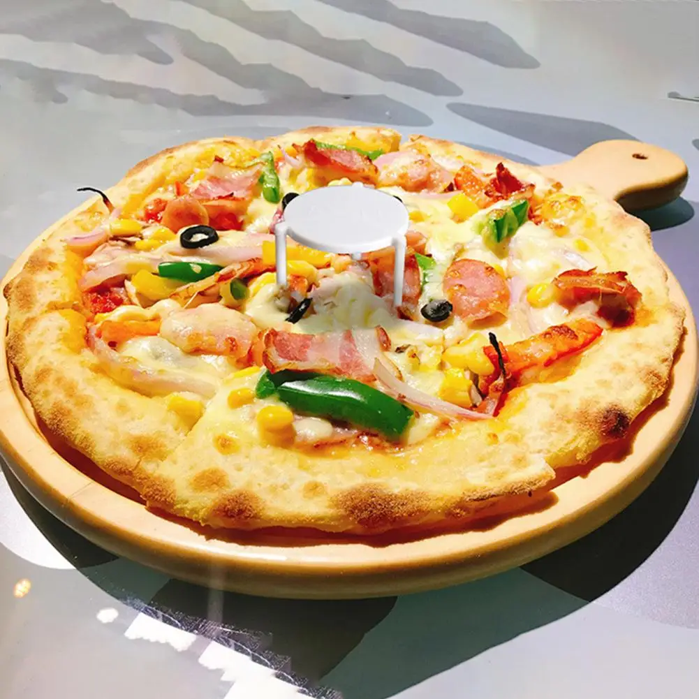 100Pcs Useful Pizza Stands Health And Safety Pizza Tripods Anti Collapse Packing Plastic Tripod Stacks
