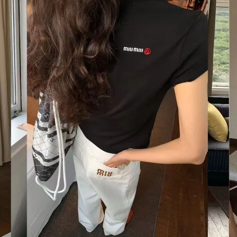 2025 New Women's Cycling Pure Cotton Short-sleeved New Loose and Thin Men's Sports Limited Edition T-shirt Top 3