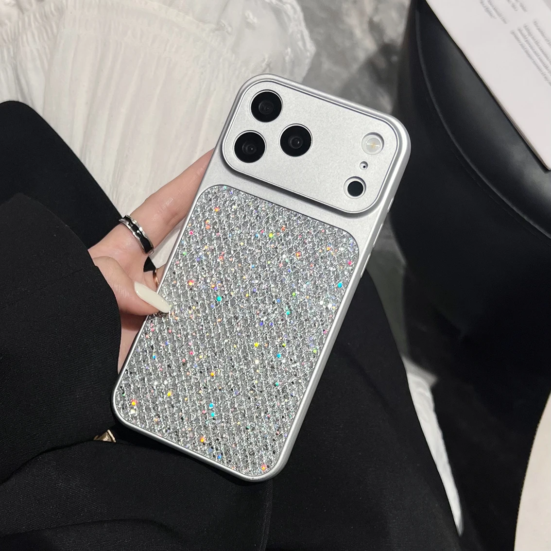 Luxury Glitter Diamond Jewelled Shockproof Phone Case with TPU Bumper Back Cover