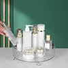 1Pc/Light Luxury Rotatable Cosmetics Storage Box Acrylic Storage Tray Desktop Dressing Table Skin Care Product Perfume Storage R 5