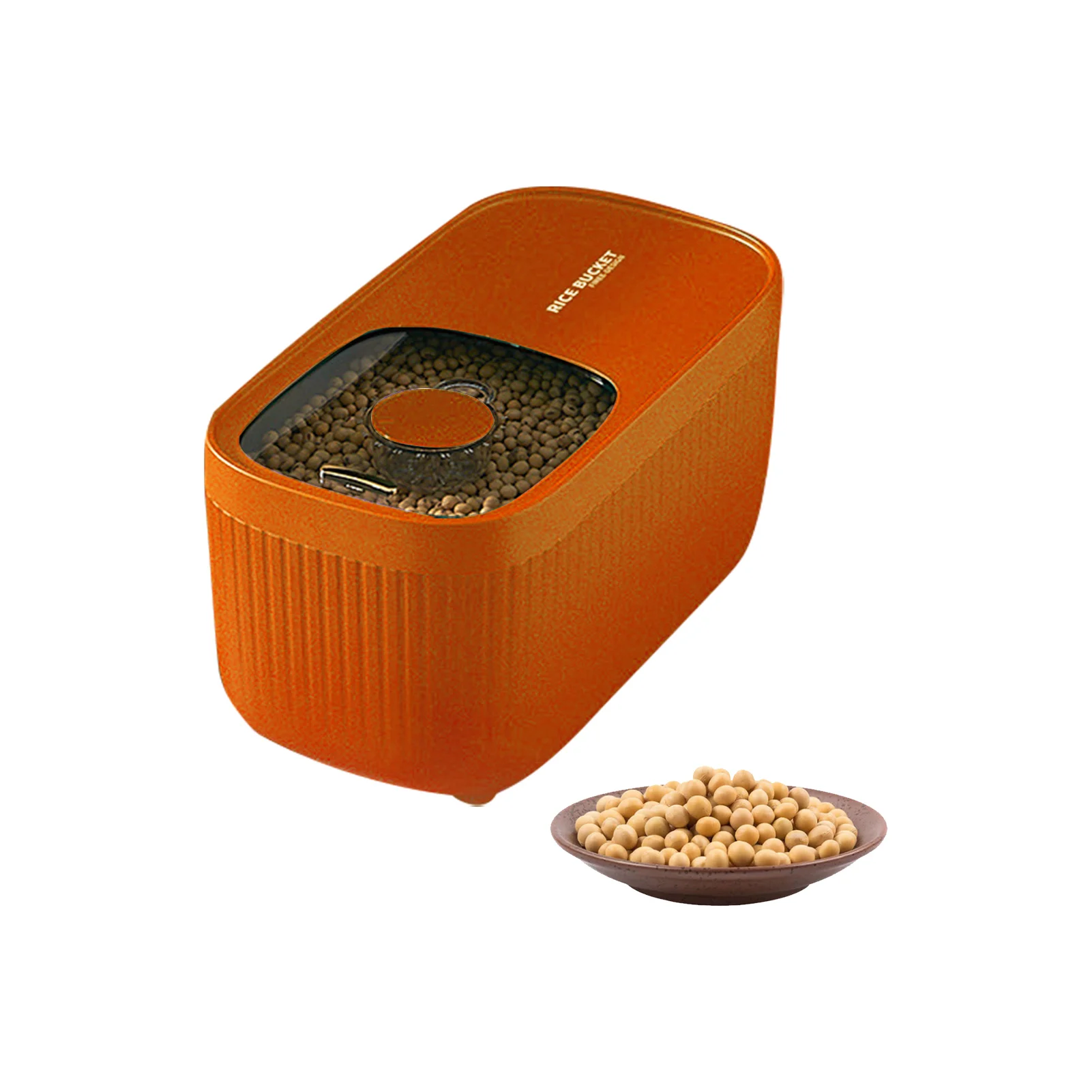 Airtight Rice Storage Container Food Dispenser Bin 15kg Grain Container