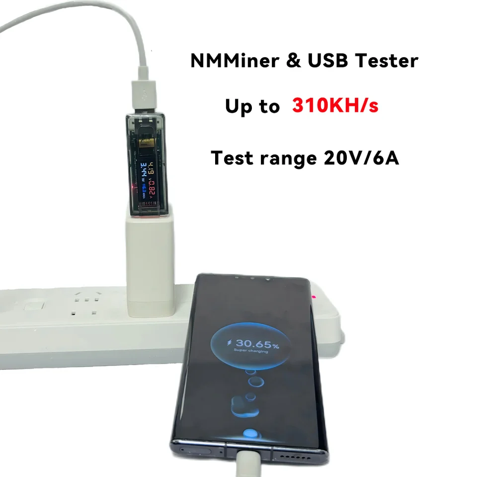 Lucky NMMiner Official Usb Chain ESP32 Crypto Solo BTC Lottery 310kH/s with  USB-A High Precision Ammeter,Chained One-by-one - AliExpress