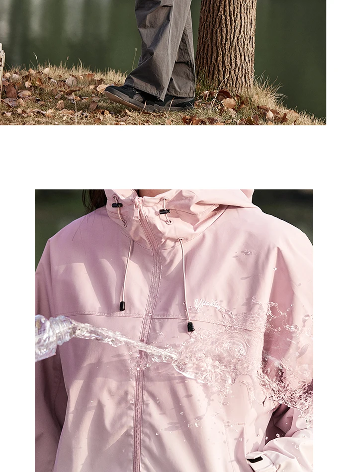 Jacket Women Mid-Length Loose Embroidered Casual And Versatile Spring New Three-Proof Hooded Jacket