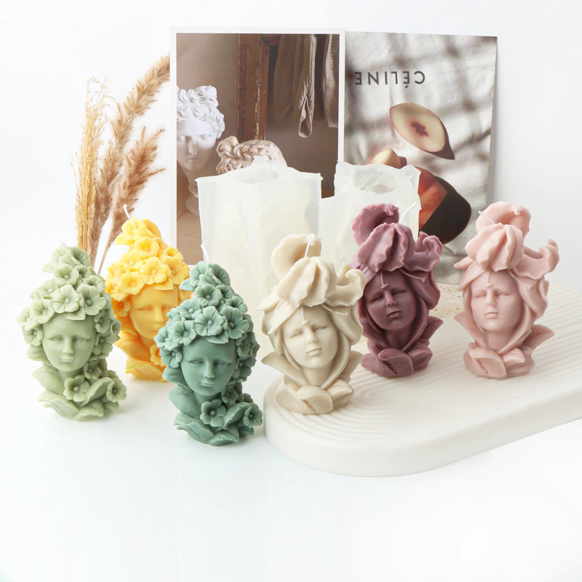 Lily Flower Silicone Mold Fairy Goddess Silicone Molds Silicone