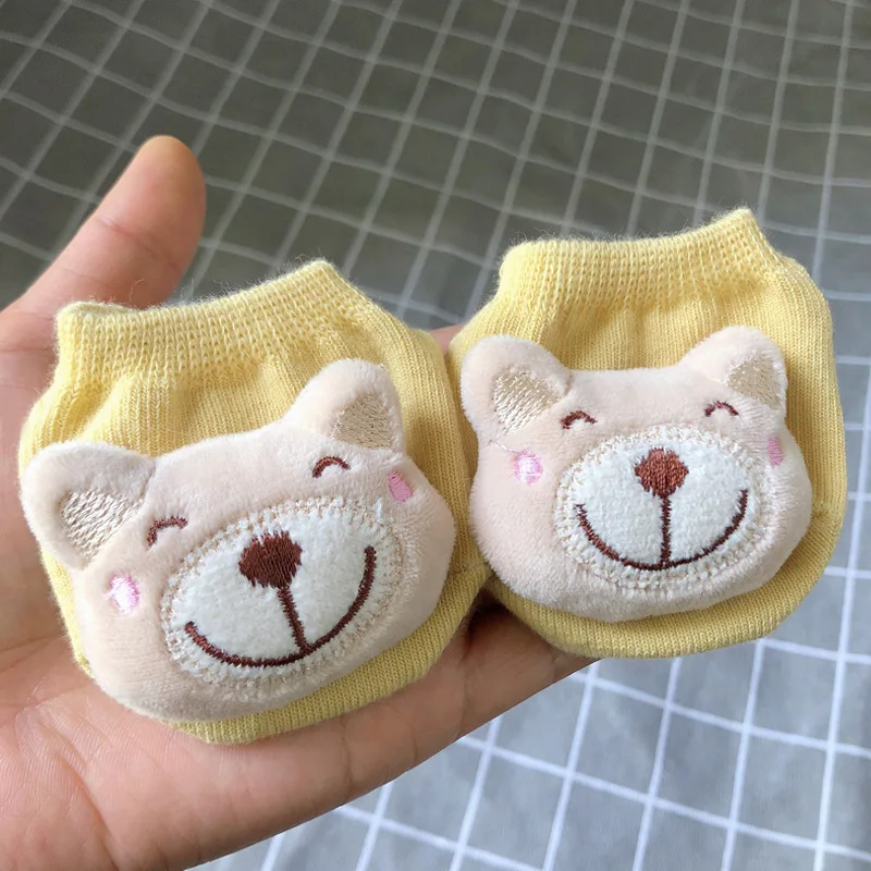 0-3Y Cute Cartoon Animal Baby 3D Doll Socks Cotton Rubber Anti-slip Floor Socks for Newborn Infant Baby Socks