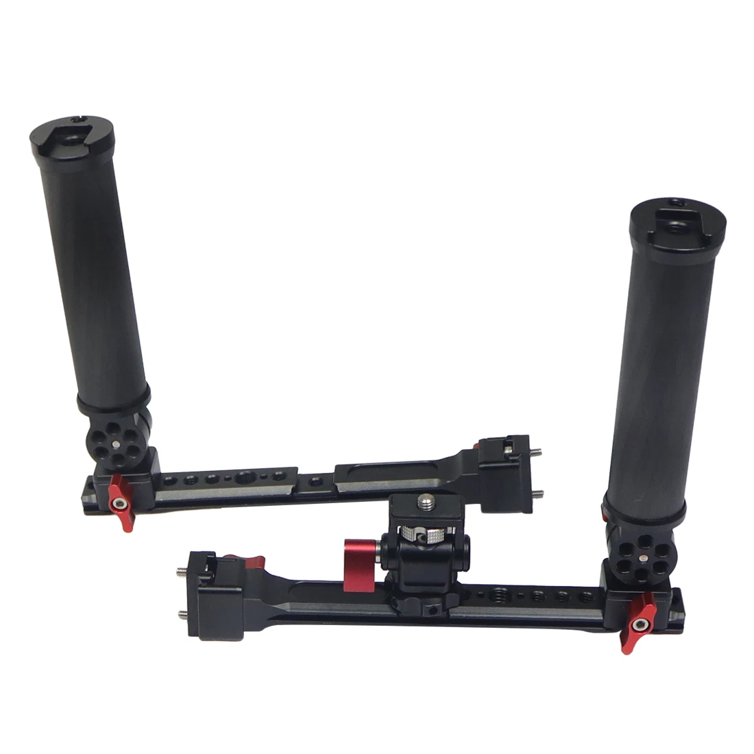 RS4 RS3 Mini RSC2 Gimbal Dual Carbon Handle Grip 180 Adjustable Clamp for Ronin