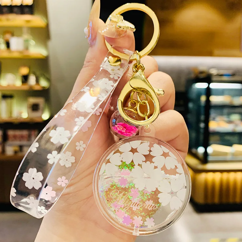 DC Cherry Blossom I Love Key Chain