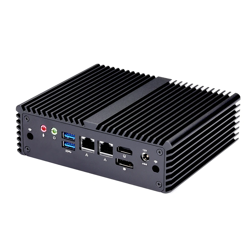 Qotom Q730S Q750S Mini PC j4105/J4125 ,4 usb3.0, 2 usb2.0, RS232, Display HD Mini Computer DP