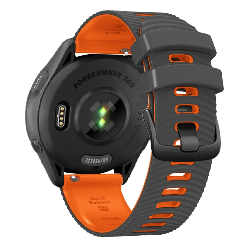 Premium Silicone Watch Strap - 22mm Replacement Wristband