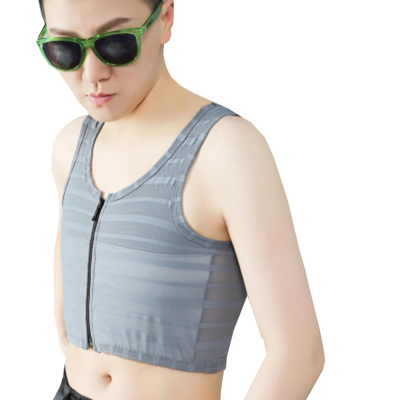 Women Ice Silk Breathable Chest Binder Tomboy Lesbian Transgender