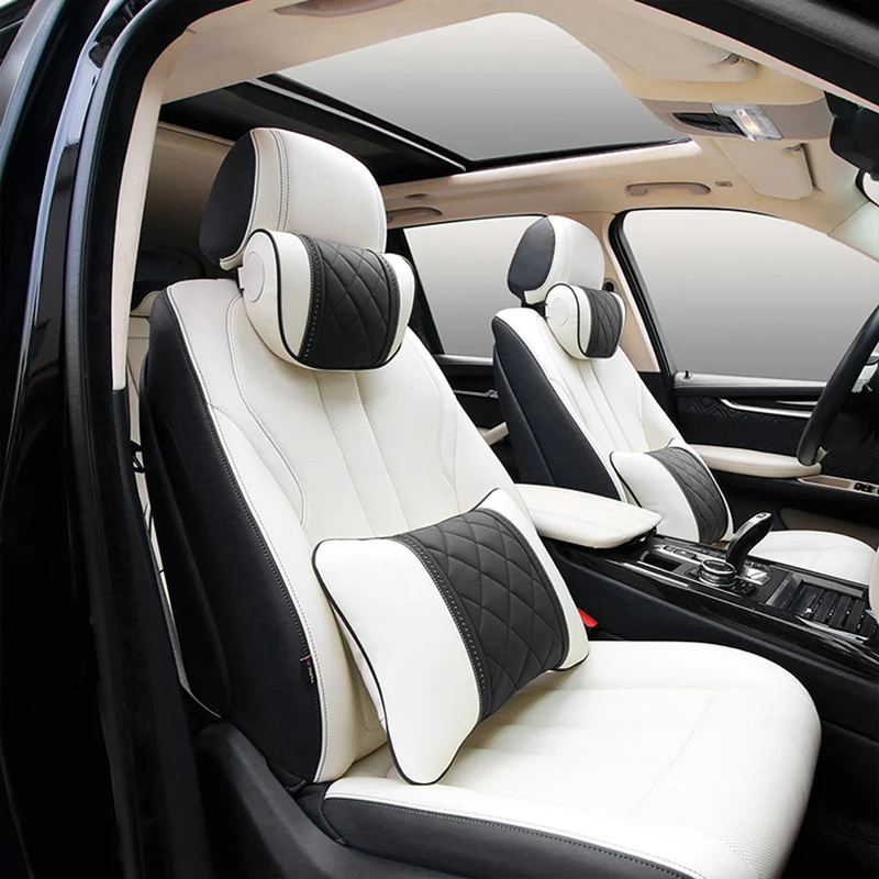 2 Pz 29x19 Cm Poggiatesta Universale Per Auto Classe S Ultra Morbido Cuscino Tessuto Scamosciato Per Mercedesbenzmaybach In Magazzino